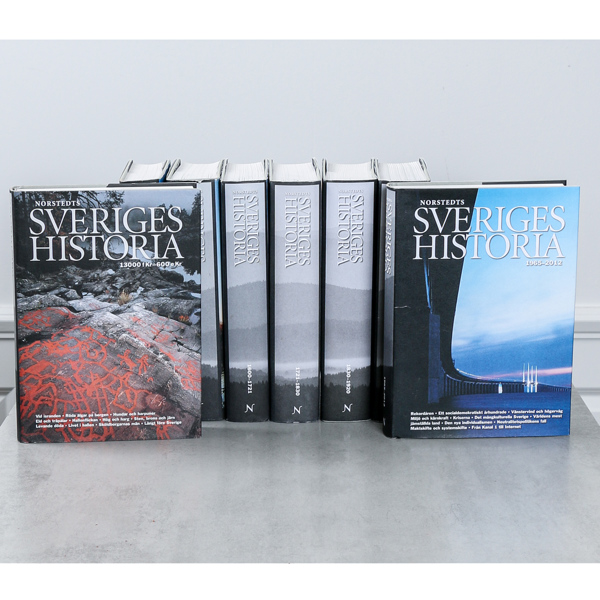 Böcker, "Nordstedts Sveriges Historia", band I-VIII (komplett)