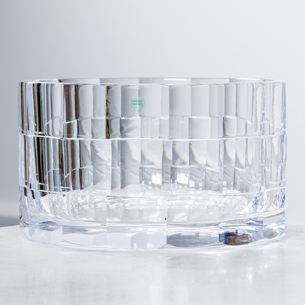 Erika Lagerbielke, skål, kristall, Orrefors