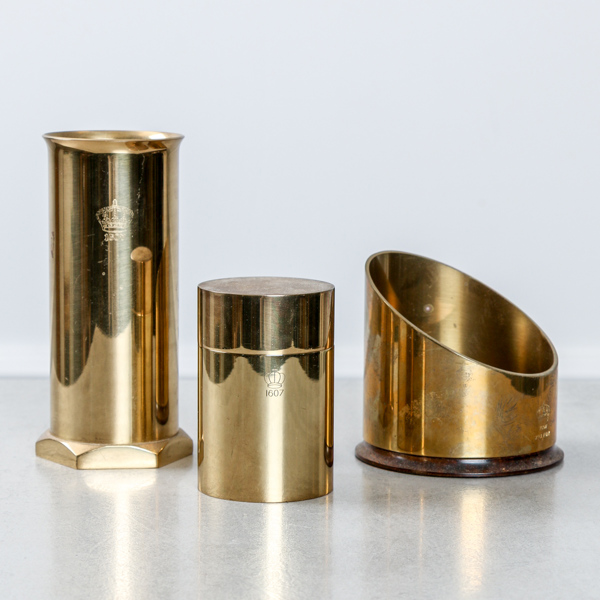 Skultuna, 3 delar, mässing, bla Ulf Sandberg