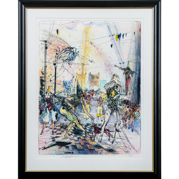 Bo-Åke Adamsson, figurkomposition, litografi, signerad