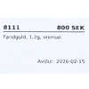 Tandguld, 1.2g, orensat