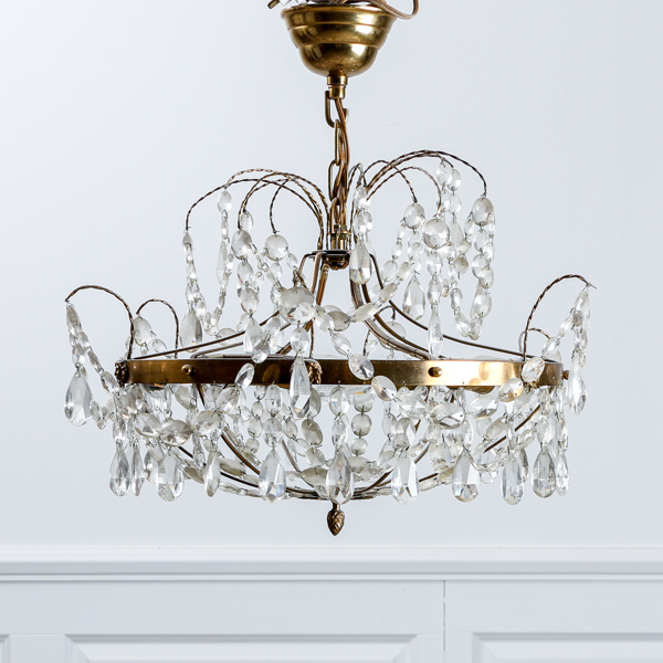 Taklampa, empirestil, 1900-talets mitt