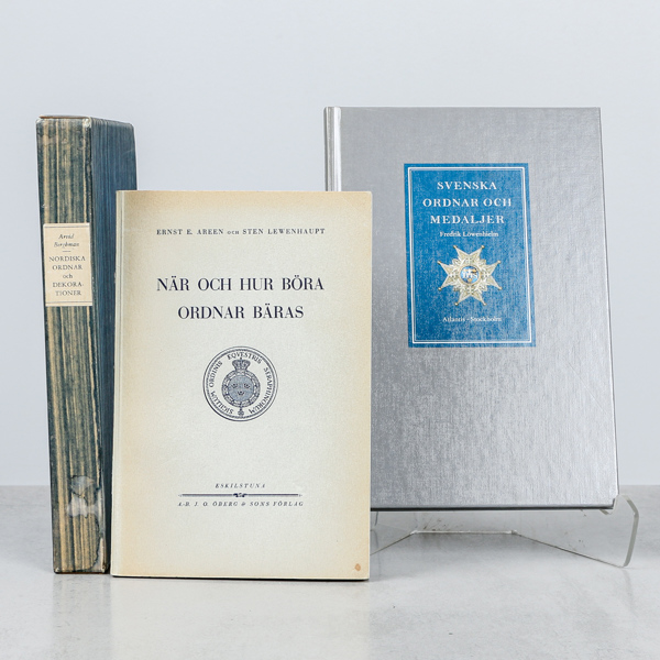 Böcker och häfte, om Svenska & Nordiska Ordnar