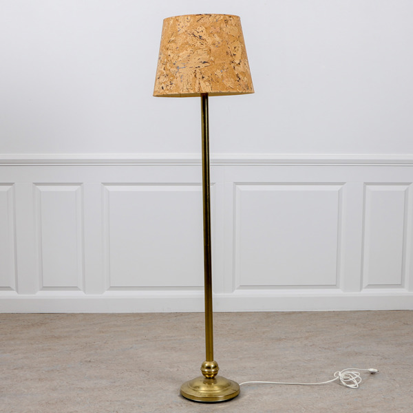 Golvlampa, ABO Randers, Danmark, mässing, 1900-talets mitt