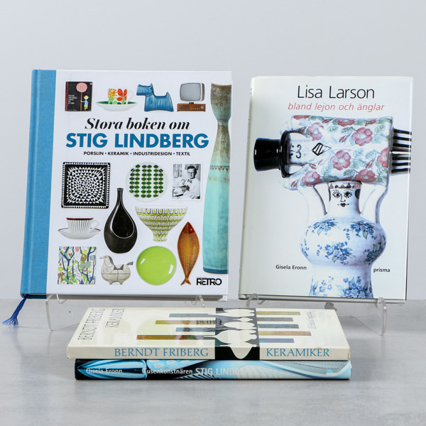 Böcker, om svensk keramik, bla Berndt Friberg