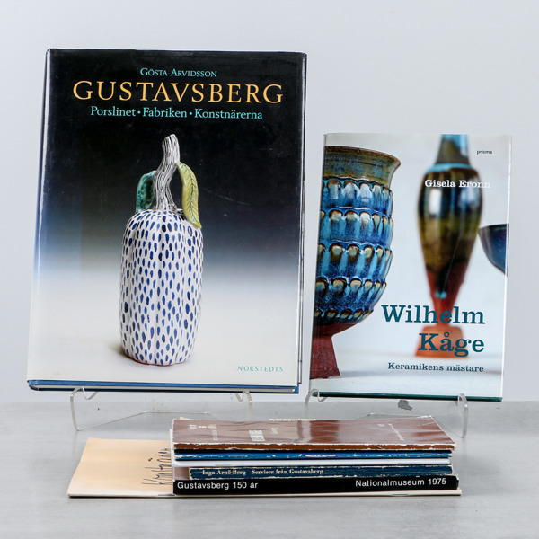 Böcker och häften, om Gustavsberg