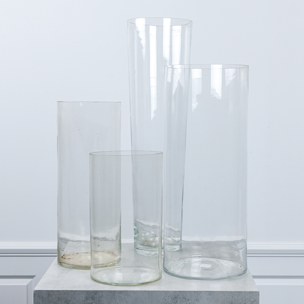 Cylindervaser, 5 st, klarglas