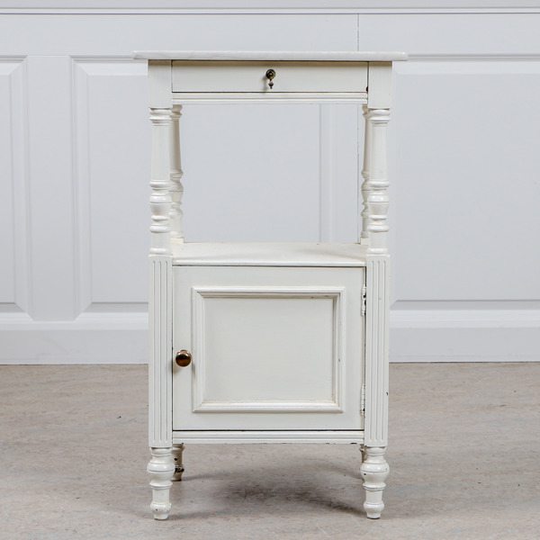 Nattduksbord, med marmorskiva, nyrenässans