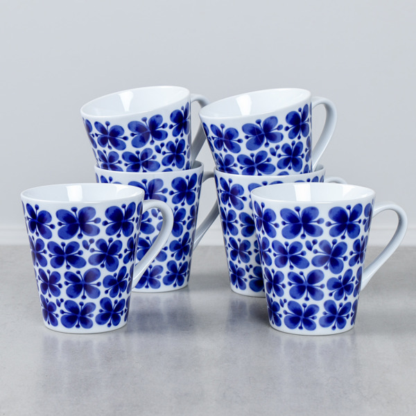 Muggar, 6 st, "Mon Amie", Marianne Westmann, Rörstrand