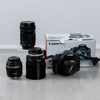 Digital systemkamera, Canon EOS 500D, med 4 objektiv