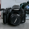 Digital systemkamera, Canon EOS 500D, med 4 objektiv