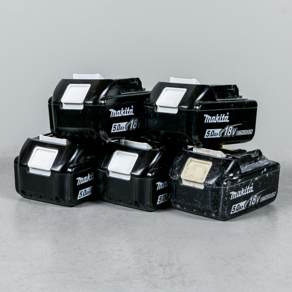 Batterier, 5st, Makita 5.0Ah