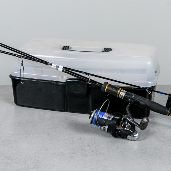 Fiskespö, fiskeväska med drag, Abu Garcia 802