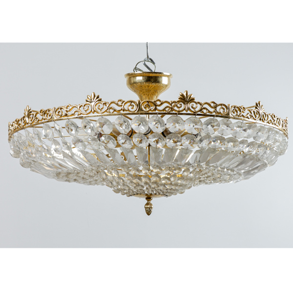 Kristallplafond, mässing, prismor, 1900-talets slut