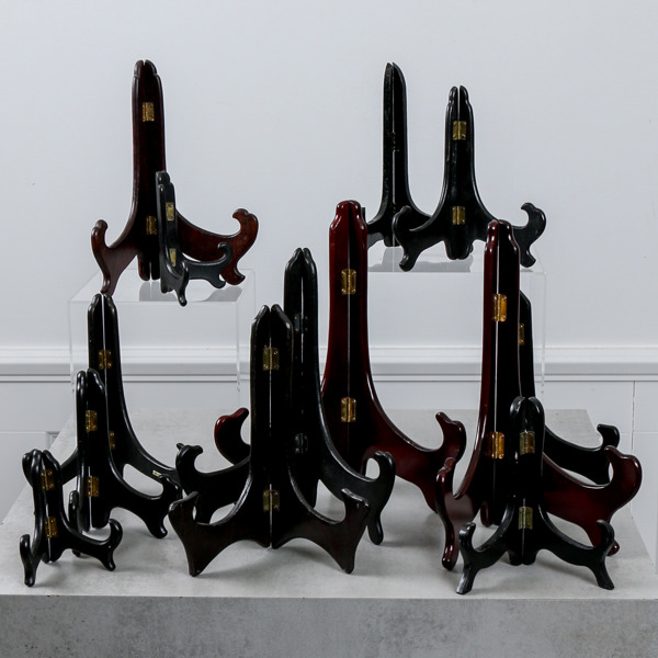 Tallriksställ, trä, orientaliska