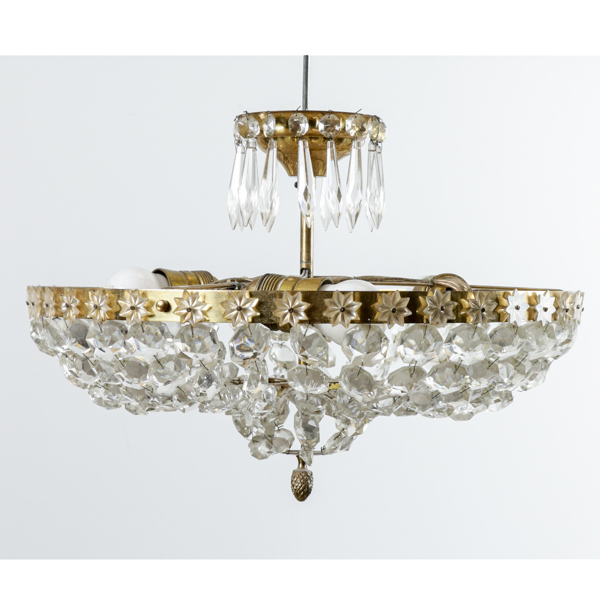 Kristallplafond, mässing, prismor, 1900-talets slut
