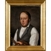 Oidentifierad konstnär, porträtt, olja på duk, 1800-talets andra hälft