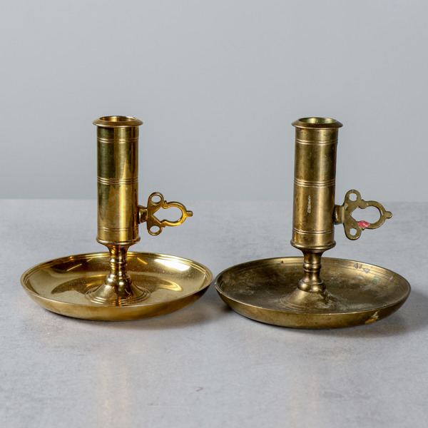 Ljusstakar, 1 par, Skultuna, no 68