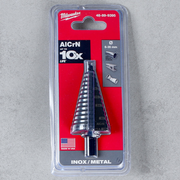 Stegborr, Milwaukee, Ø 6-35 mm, modell 48-89-9395, oanvänd