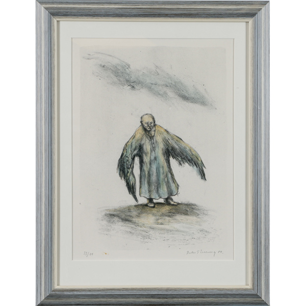 Peter Tillberg, "Hälsningar från jorden", litografi, signerad