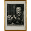 Johann Kupetzky, efter, 5 st, porträtt, mezzotint, 1700-tal