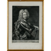 Johann Kupetzky, efter, 5 st, porträtt, mezzotint, 1700-tal