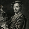 Johann Kupetzky, efter, 5 st, porträtt, mezzotint, 1700-tal