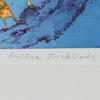 Kristina Munklinde (1936-), litografi, "Havets vintergata"