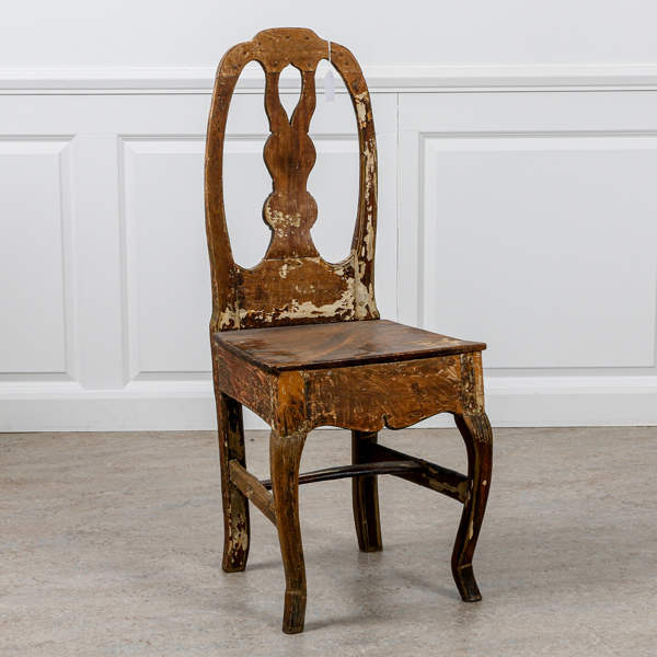 Stol, rokoko, allmoge, 1700-talets slut