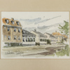 Ove John Mathiesen (1928-1999), 2st, akvarell