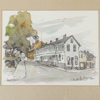 Ove John Mathiesen (1928-1999), 2st, akvarell