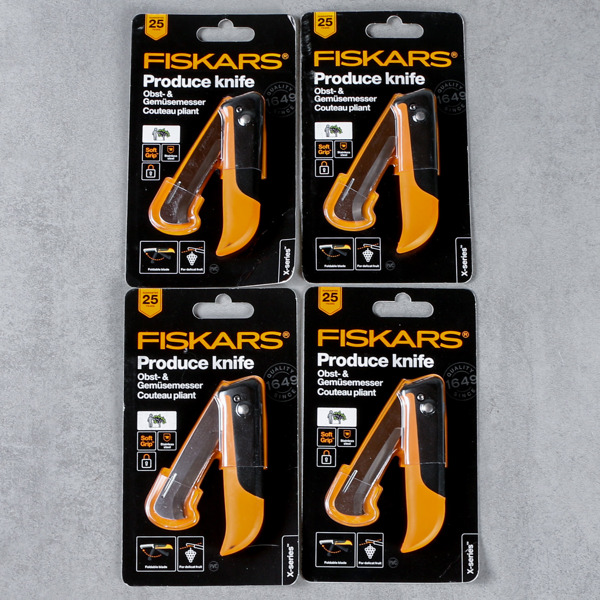 Skördeknivar, 4 st, Fiskars, oanvända