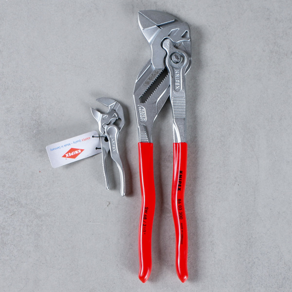 Knipex, polygriper, 2 st, 8603300 samt 8604100, oanvända