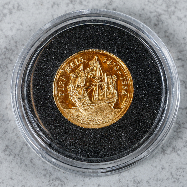 Mynt, Guld 24k, 1.24g