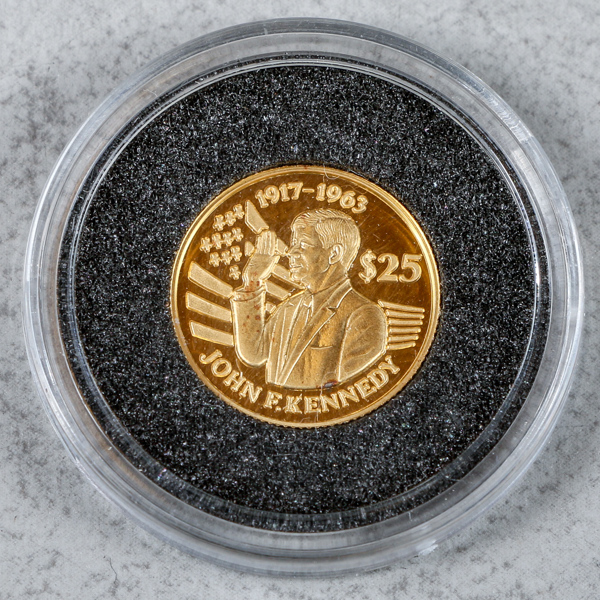 Mynt, Guld 24k, 1.24g