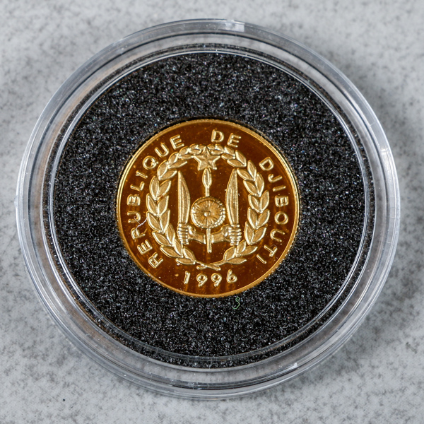 Mynt, Guld 24k, 1.24g