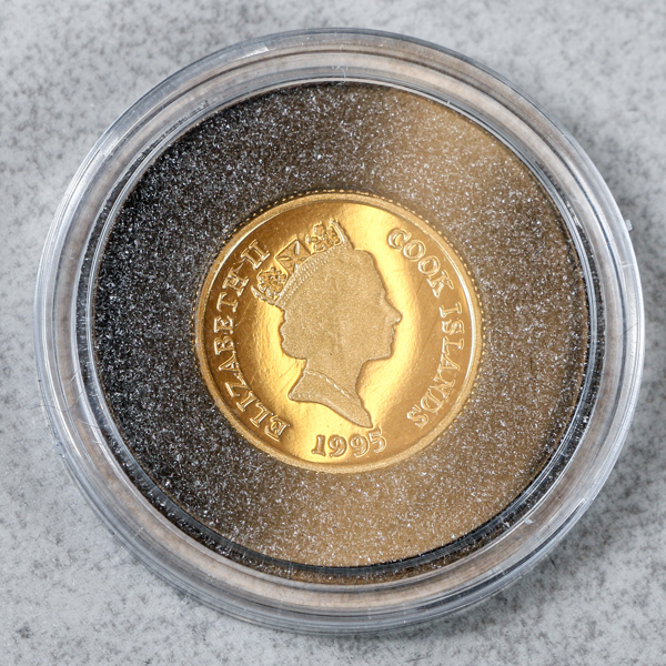 Mynt, Guld 24k, 1.24g