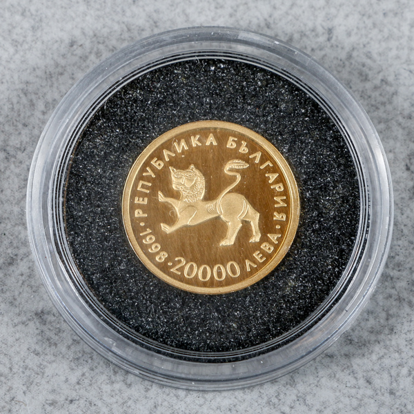 Mynt, Guld 24k, 1.55g