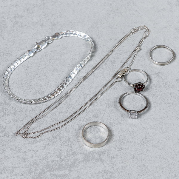 Smycken, 6 delar, silver, 17.5g