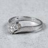 Diamantring, Guld 18k, 4.3g, 0.37ct