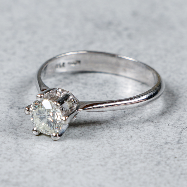 Diamantring, Guld 18k, 2.7g, 0.60ct