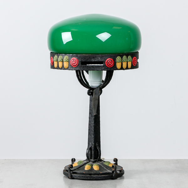 Bordslampa, jugend, smide, 1900-talets början