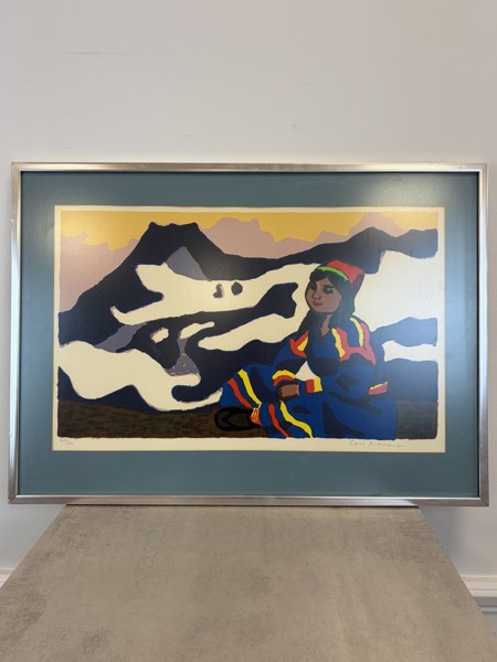 Lars Norrman, litografi, signerad