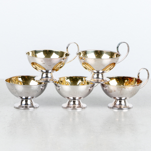 Punchmuggar, 5st, silver, Ceson, 160g