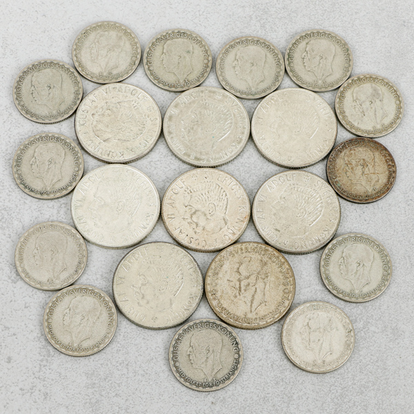 Mynt, Silver, 202g, Sverige, 40% silver