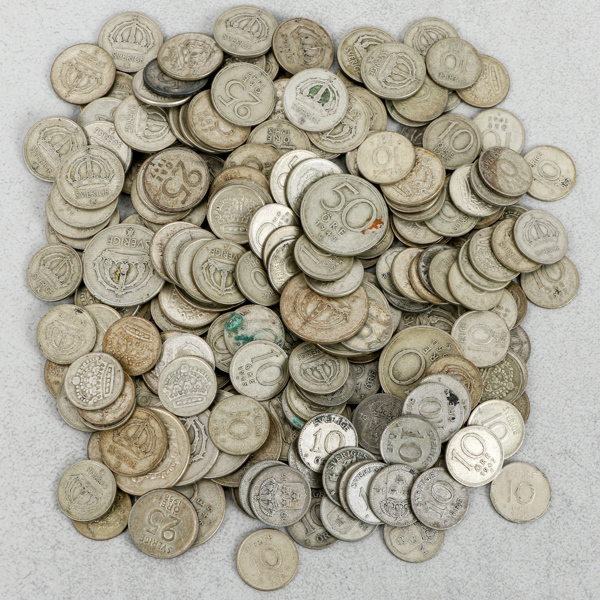 Mynt, Silver, 415g, Sverige, 40% silver