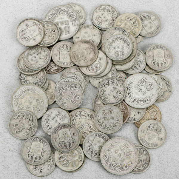 Mynt, Silver, 155g, Sverige, 60% silver