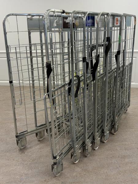 Rullvagnar/burar, 6 st, metall
