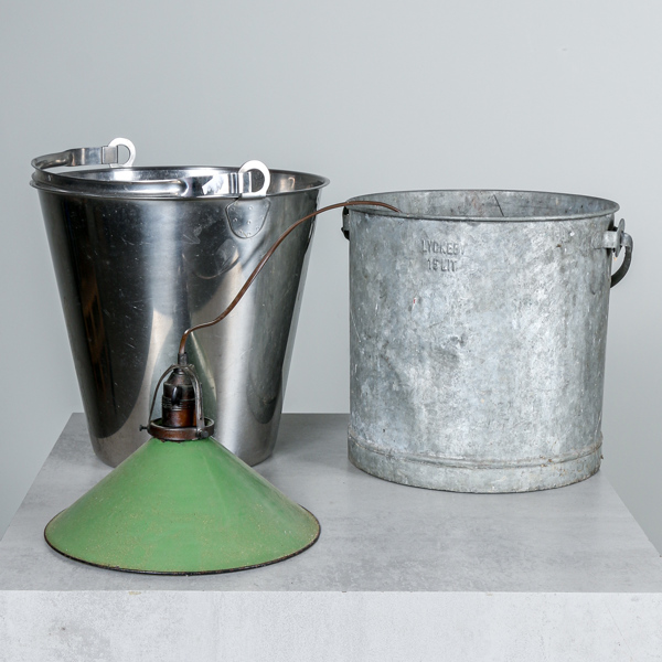 Hinkar, rostfri samt galvad och skomakarlampa