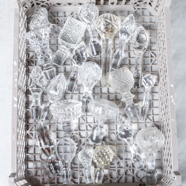 Karaffproppar, kristall, 1800/1900-tal